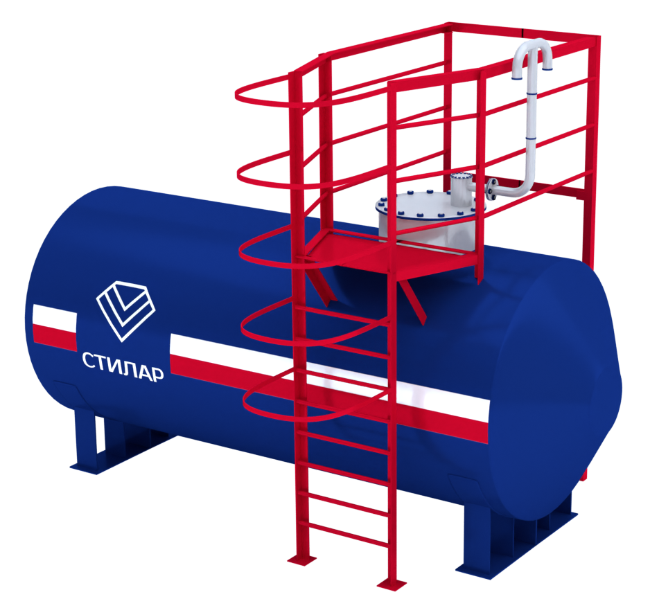 Горизонтальный резервуар РГСН для сточных вод 75 м³ от завода-производителя